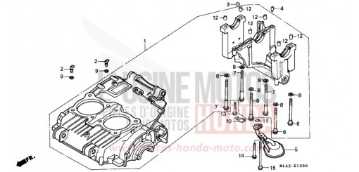 CRANKCASE SET CB450SG de 1986